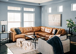 Interior of living room.